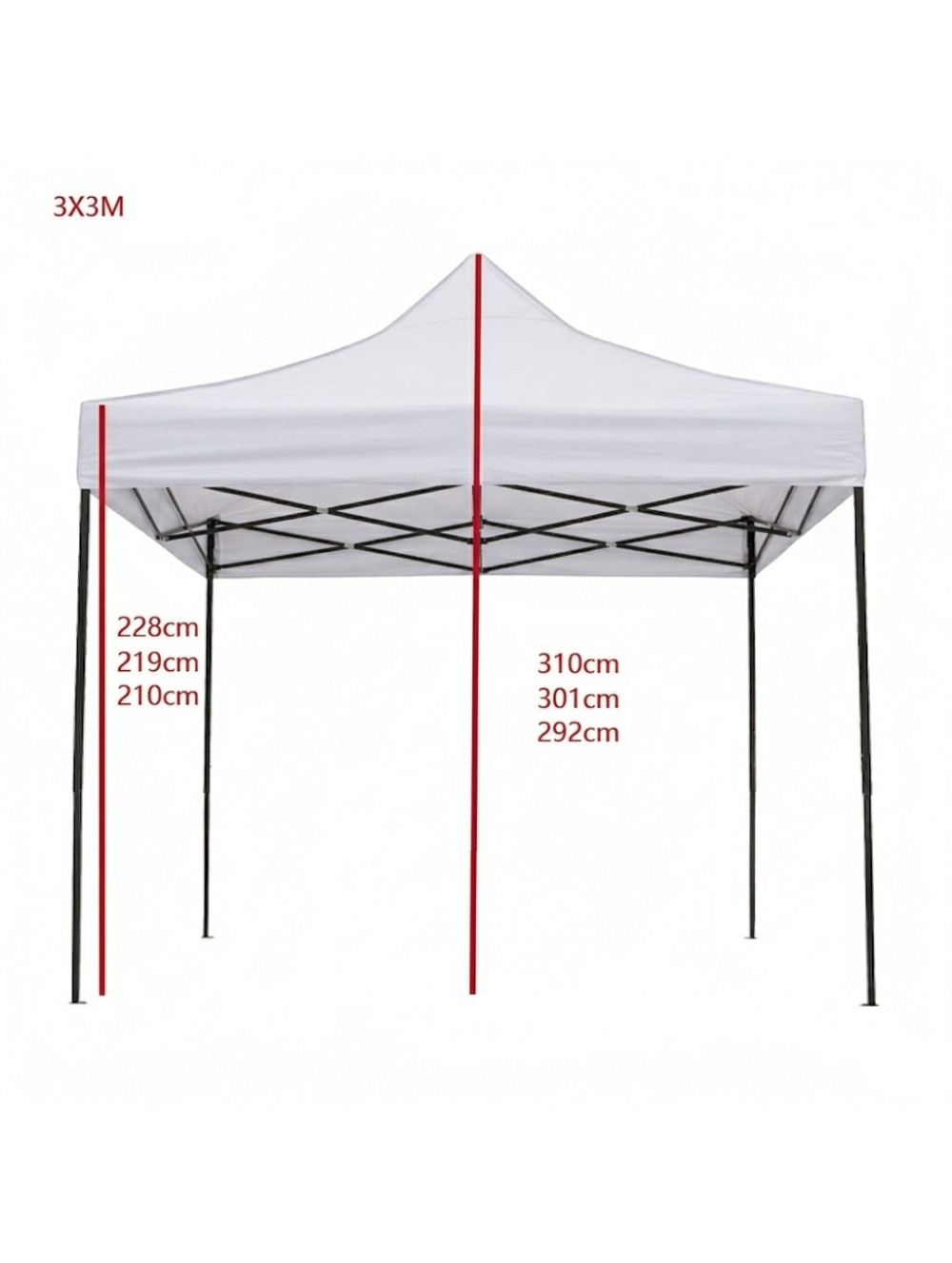 Pop-up paviljon 3x3 m