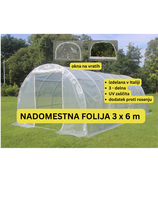 Nadomestna folija za rastlinjak Greenline 3 x 6 m