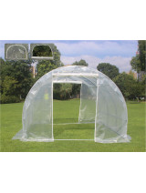 Vrtni rastlinjak 3x3 m Greenline – pocinkano ogrodje, UV folija, EU folija