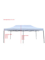 Pop-up paviljon 3x6 m