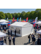 Prireditveni šotor 4x4 m Greenline | Kompakten PVC šotor za manjše dogodke