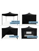 Pop-up paviljon S 4 stranicami 4x4 m