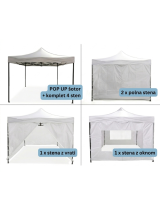 Pop-up paviljon S 4 stranicami 4x4 m