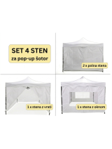 Komplet 4 sten za pop-up paviljon 3x3 m