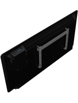Heatit WiFi radiator 1000 W, steklo | Greenline